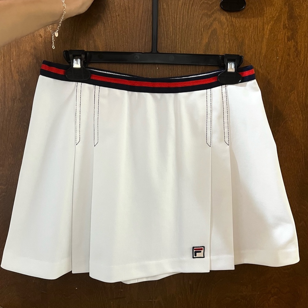 Fila Vintage White Tennis Skirt Made in Italy - Picture 2 of 7